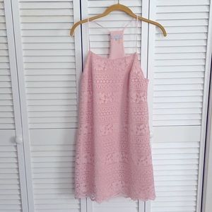 Blush mini dress